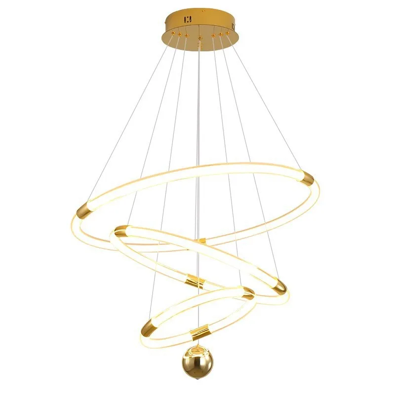 

Modern simple fashion circle chandelier designer model room living room bedroom dining room