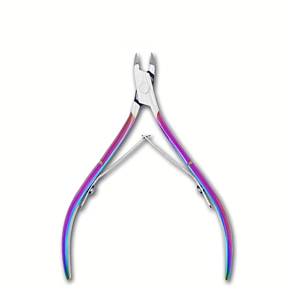 Coupe-ongles et coupe-ongles professionnels robustes en acier inoxydable, dissolvant de lumière morte Beige avec lame tranchante, pour cadeaux de pédicure de Salon à domicile