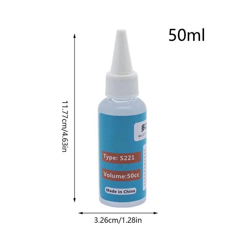 전자 제품 용 납땜 플럭스 납땜 용접기 액세서리 용 50ml 플럭스 액체 페이스트 전기 솔더 다기능 Dropper