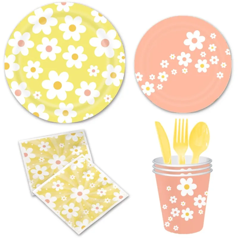 Ensemble de fête d\'anniversaire pour enfants, nappe en papier, gâteau Chi standard, produits de bain décorés pour bébé