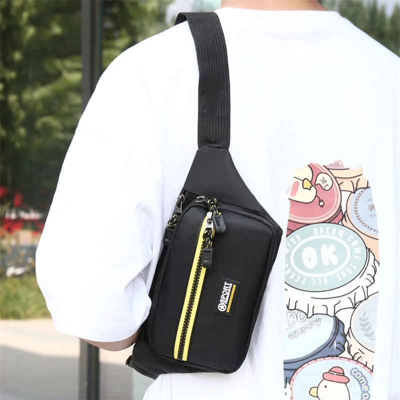 คุณภาพสูงผู้ชายกระเป๋า Multi-Function เอวกระเป๋าสําหรับชาย Crossbody กีฬาใหม่ขนาดเล็กกระเป๋าราคาถูก Fanny Pack