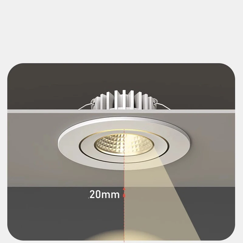 10 قطعة/الوحدة LED النازل 220 فولت راحة السقف المستدير داوم ضوء غرفة نوم داخلي غرفة المعيشة للمنزل إضاءة ديكوريّة LED مصباح التوقف