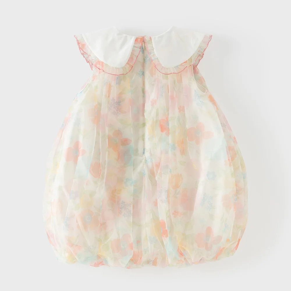 Dave Bella Girls Floral Summer Dresses Sweet Children Sleeveless Dress Fashion Cotton Party Casual Princess Outdoor DB2261948