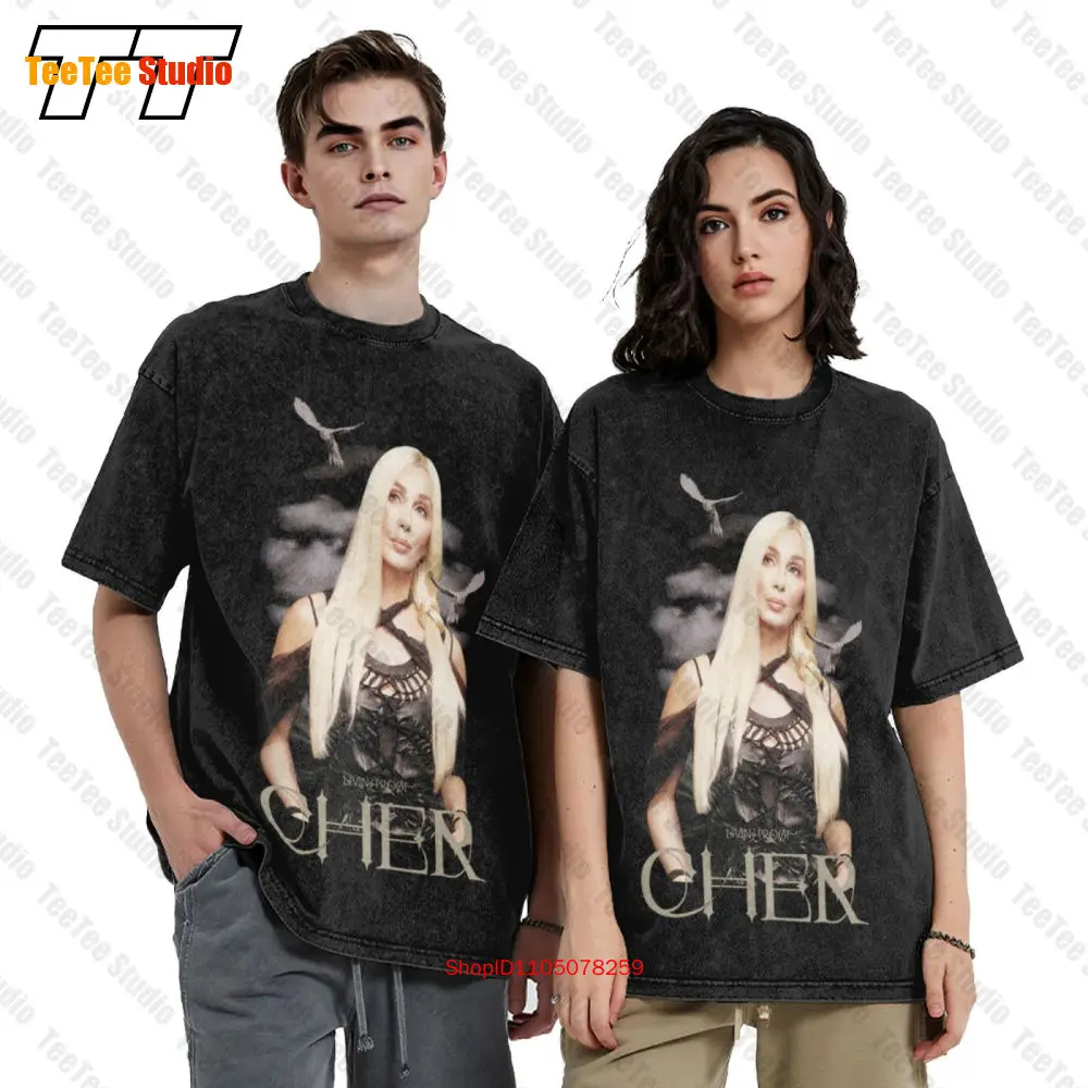 تي شيرت Cher Living Proof Farewell Tour Bird Bath شعر أشقر 2003 عتيق كبير الحجم OSKL