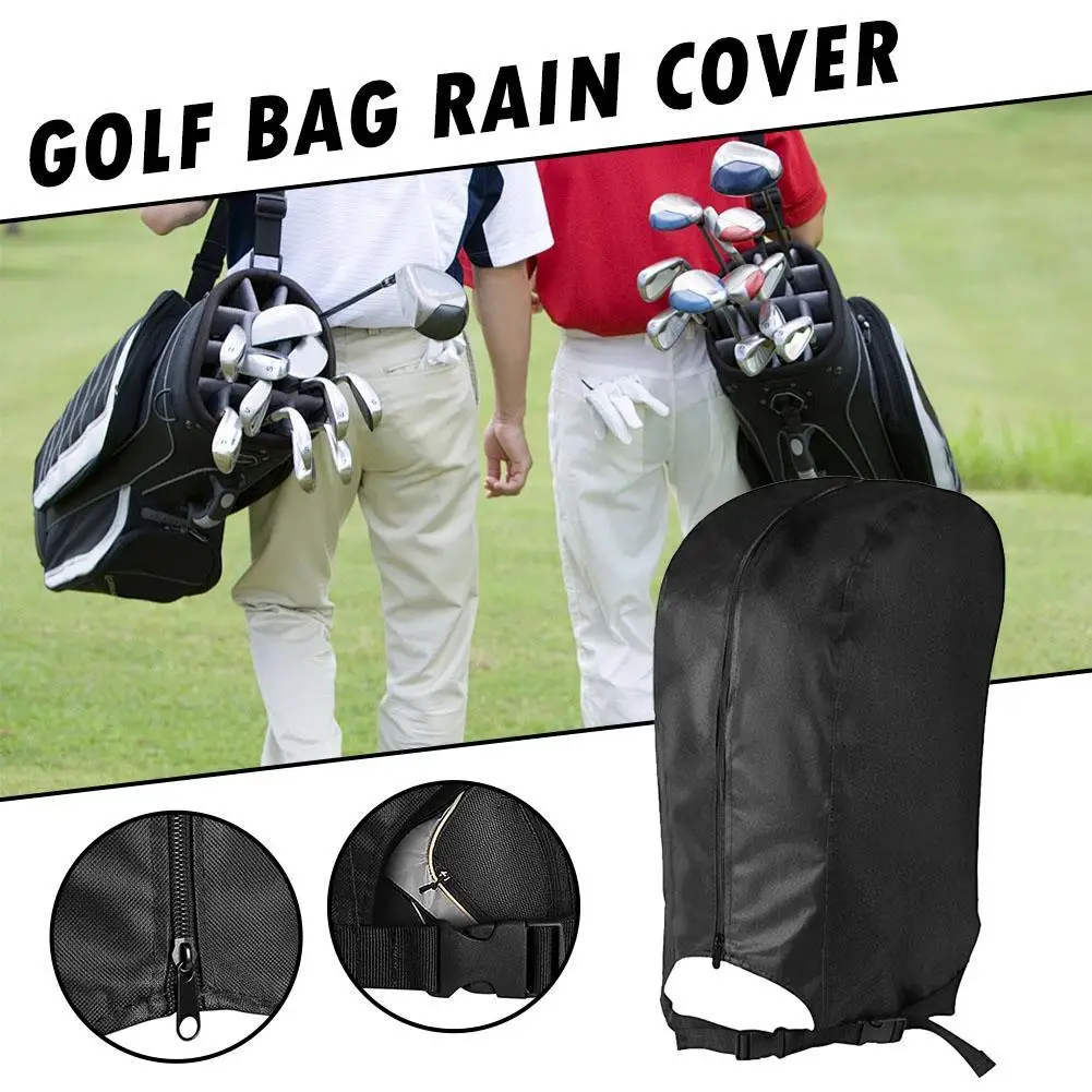 Golf Bag Rain Cover With Zipper Golf Bag Rain Hood Portable Dustproof Golf Accessory For Golf Push Carts Golf Bag Fitments O9M0