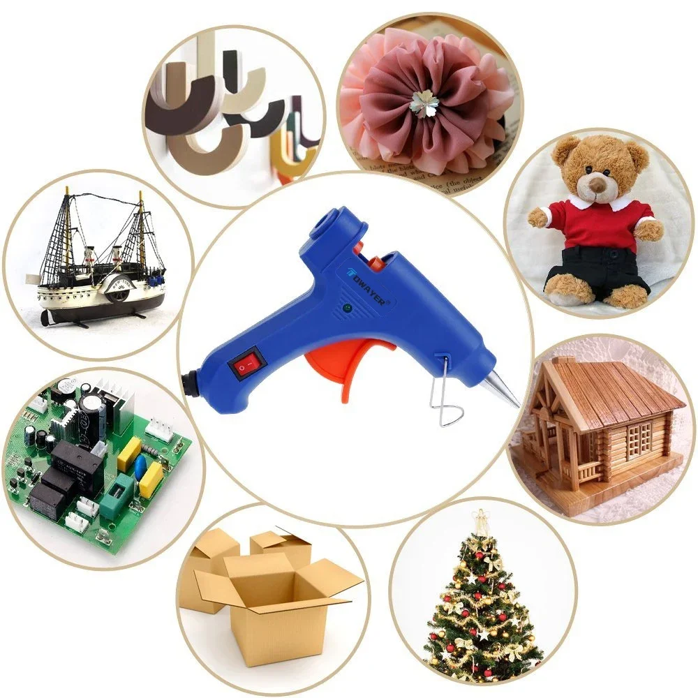 Mini Industrial Hot Melt Glue Gun Household High Temperature Hot Melt Glue Gun Suitable for DIY Crafts and Art Wireless Silicone