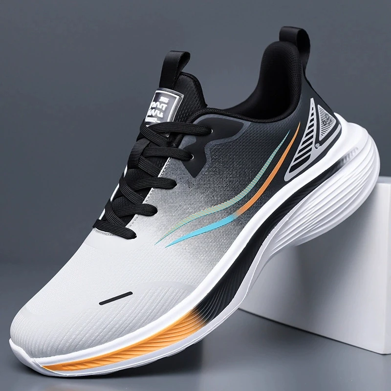 

Running Shoes Men High Quality Lightweight Outdoor Sports Flat Comfortable Sneakers Mesh Breathable Lace-up Tennis Shoes for Men