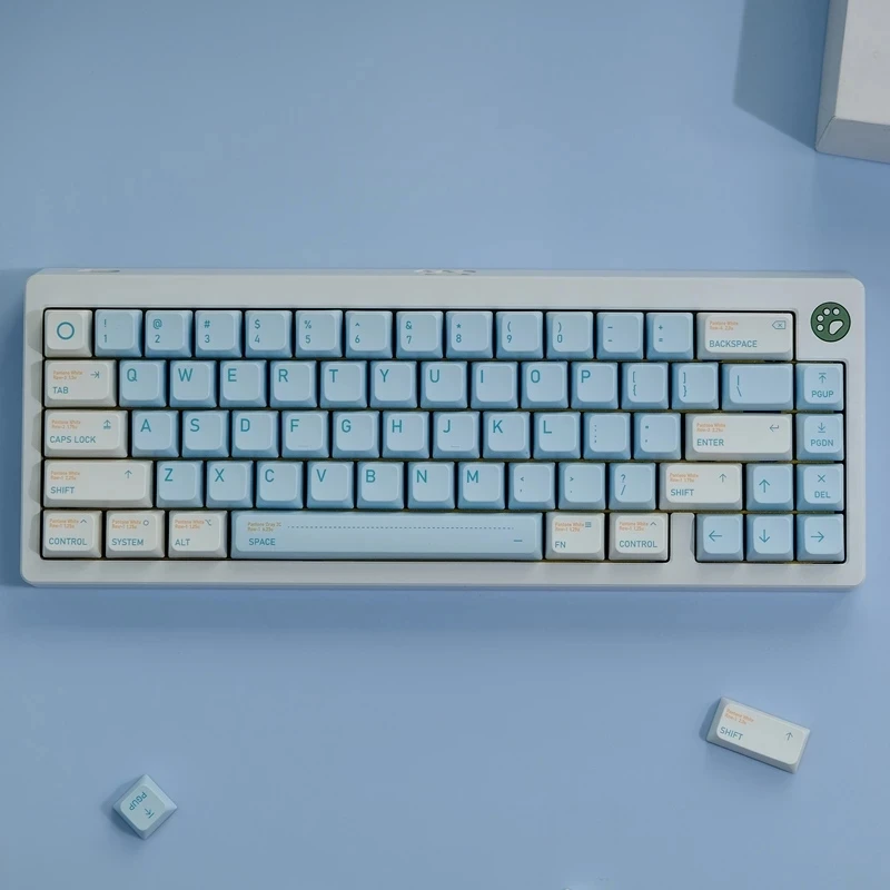 132 Keys/set Shallow Dream Keycaps PBT Dye Subbed Key Cap MDA Profile Keycap For Keychron 65% 75% Anne GH60 GK64 Poker