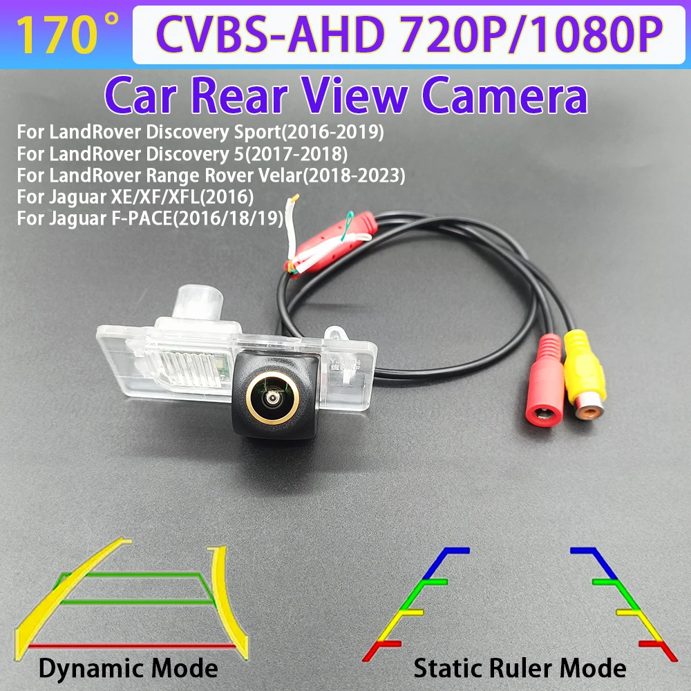 170 Degree AHD 1080P Car Rear View Camera For LandRover Discovery Sport Range Rover Velar Jaguar XE/XF/XFL F-PACE Car Track/Rule