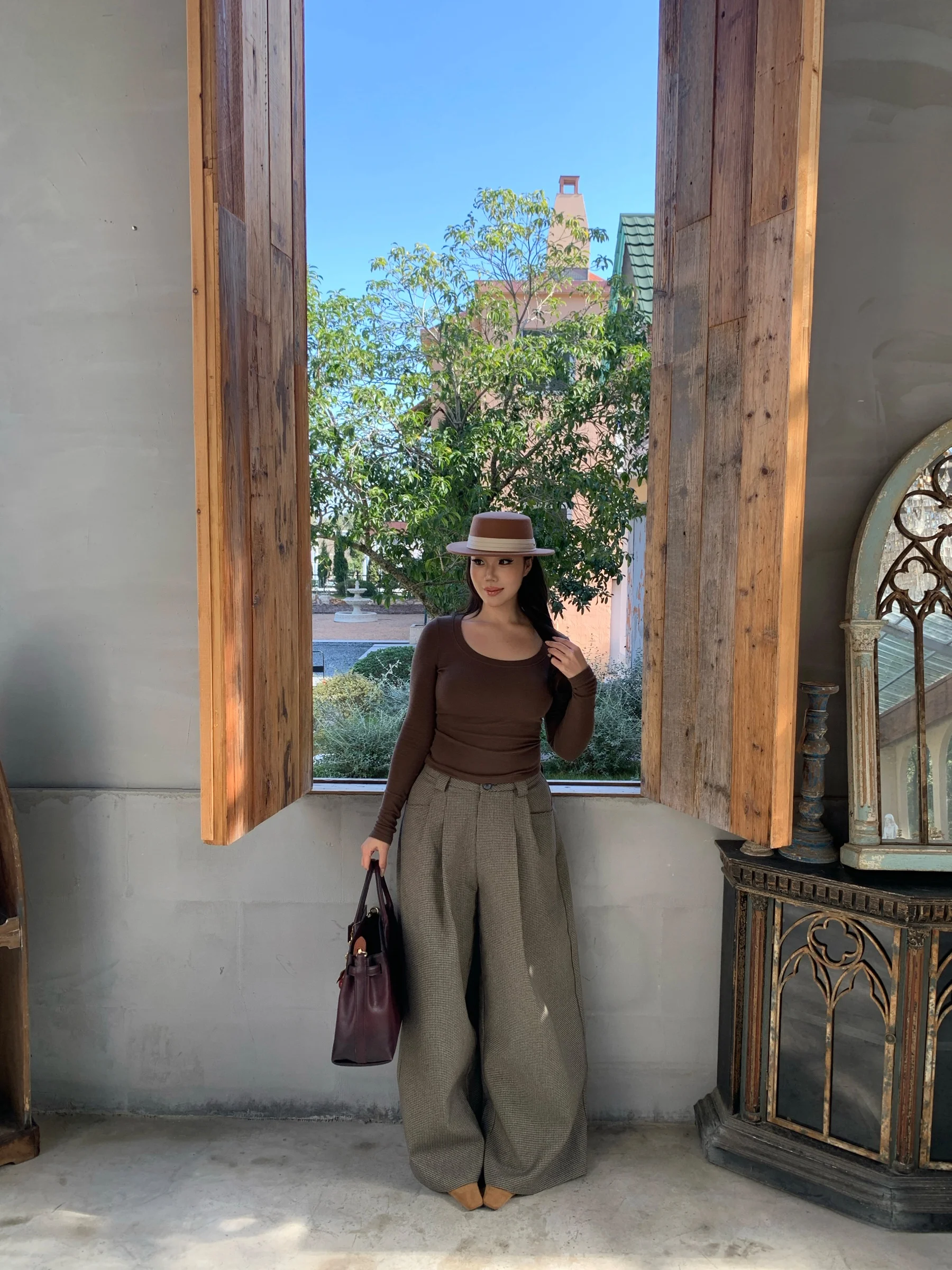 

Брюки женские повседневные широкие утепленные в стиле ретро, больших размеров, из смесовой ткани (полиэстер, хлопок, спандекс) от Boolibyoo Sain Fengxun