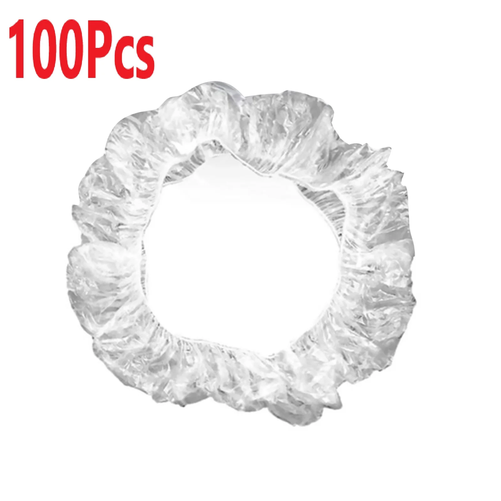 Conjunto com 100 Unidades de Capas Transparentes Descartáveis para Volante de Carro, Elásticas, Impermeáveis, Proteção de Isolamento de Segurança