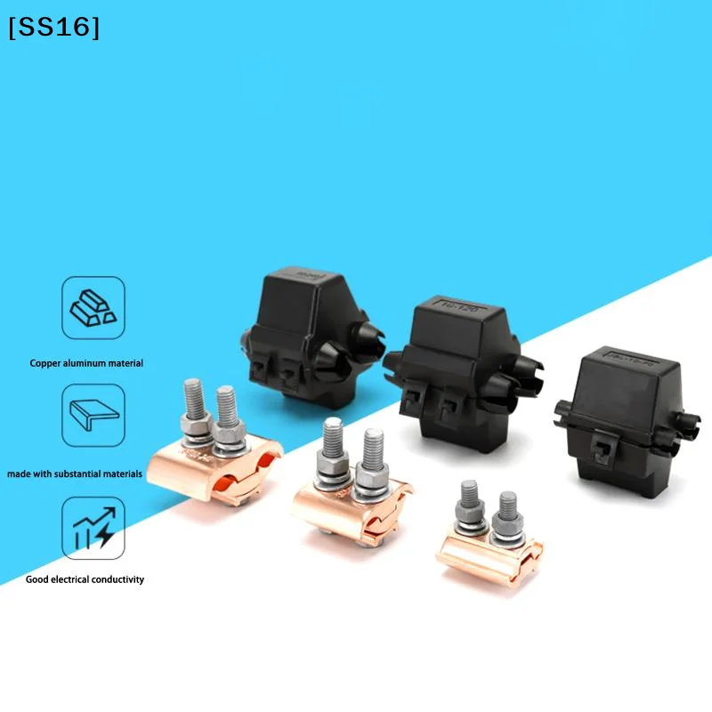 〔SS16〕1 PCS Copper Transition Joint Three-way Branch Terminal Special Shaped Cable Parallel Groove Clamp