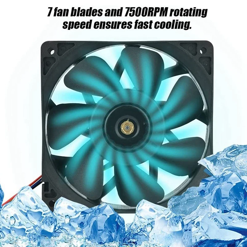 7500RPM Cooling Fan 4-Pin Connector Replacement For Antminer Bitmain S7 S9 12V Computer CPU Cooling Fan