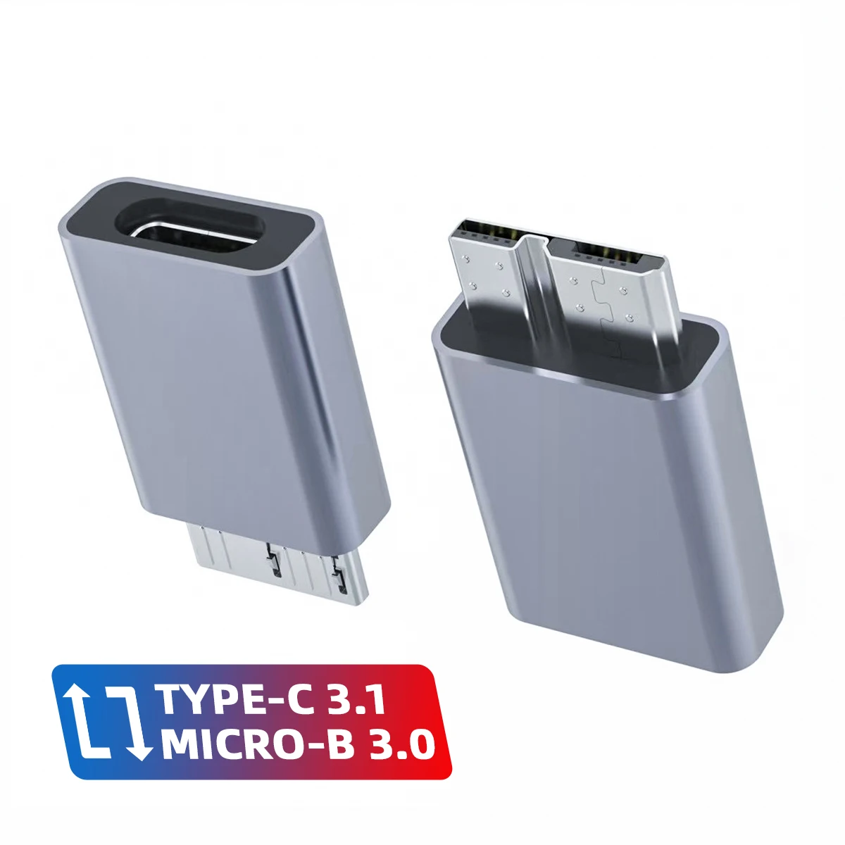 Anmone Micro B USB C 3.0 Stecker auf Typ C Buchse Adapter Typ-C USB3.0 Micro B Stecker für externe Festplatte Festplatte HDD Kabel