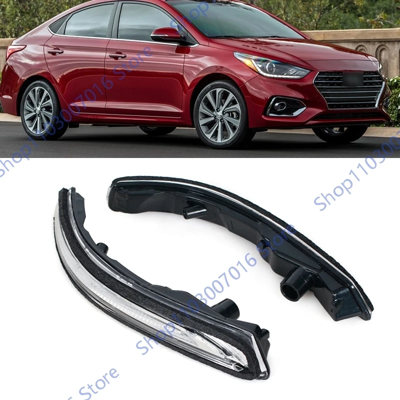 Dla Hyundai Accent 2018 2019 2020 lusterko wsteczne LED włączony kierunkowskaz lampa 87614-H6000 87624-H6000