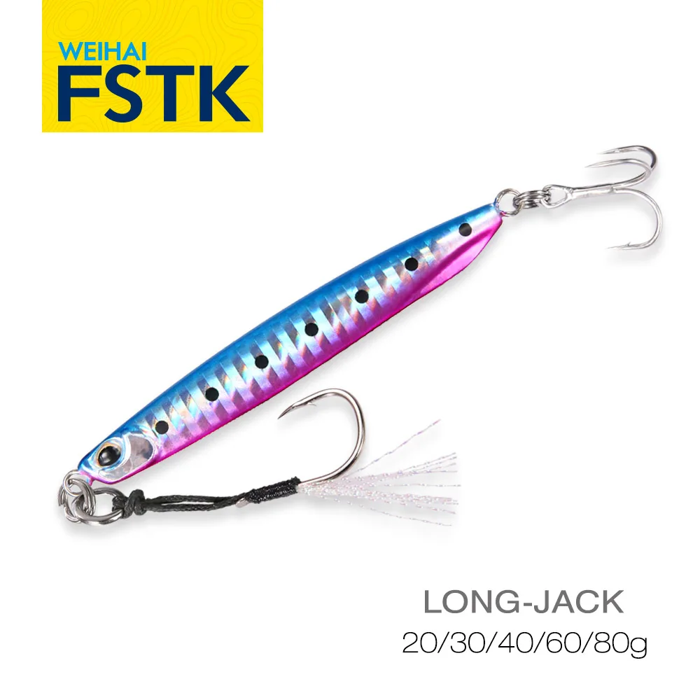 FSTK DRAGER Super Slim SSZ Metal Casting Jig 30G 40G 60G 80GShore Drag Cast Jigging Spoon Fishing Lure Artificial Bait Tackle