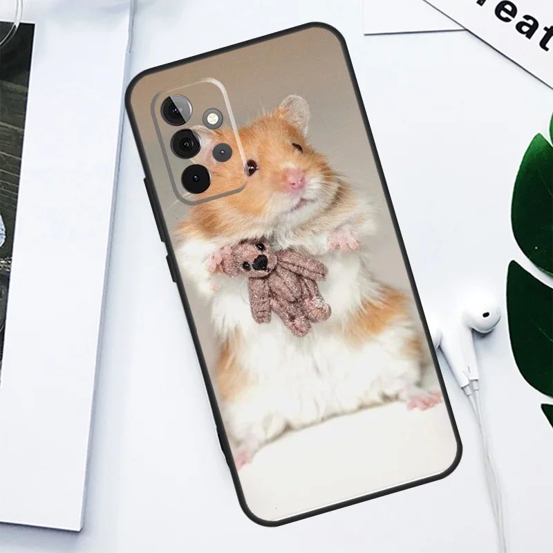 Cute Adorable Hamster For Samsung Galaxy A13 A53 A33 A54 A34 A14 A55 A35 A15 A05 A06 A16 A22 A32 A52 Phone Case