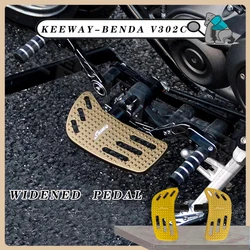 Modified Driver Footboard Rider Footpegs Footrests Widened And Enlarged Pedal FOR KEEWAY-BENDA V302C KEEWAY V-Cruise 125