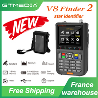 GTMEDIA V8 Finder 2 Satellite Finder DVB-S/S2/S2X MPEG-2/4 H.264(8 Bit)hand satellite meter scan of Auto, Blind, Manual or NIT