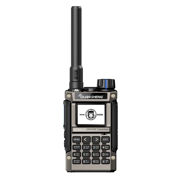 Quansheng UV-K1(8) Mini Portable Walkie Talkie 200 Channels Dual Band Two Way Radio Type-C Charging AM FM Handheld Transceiver