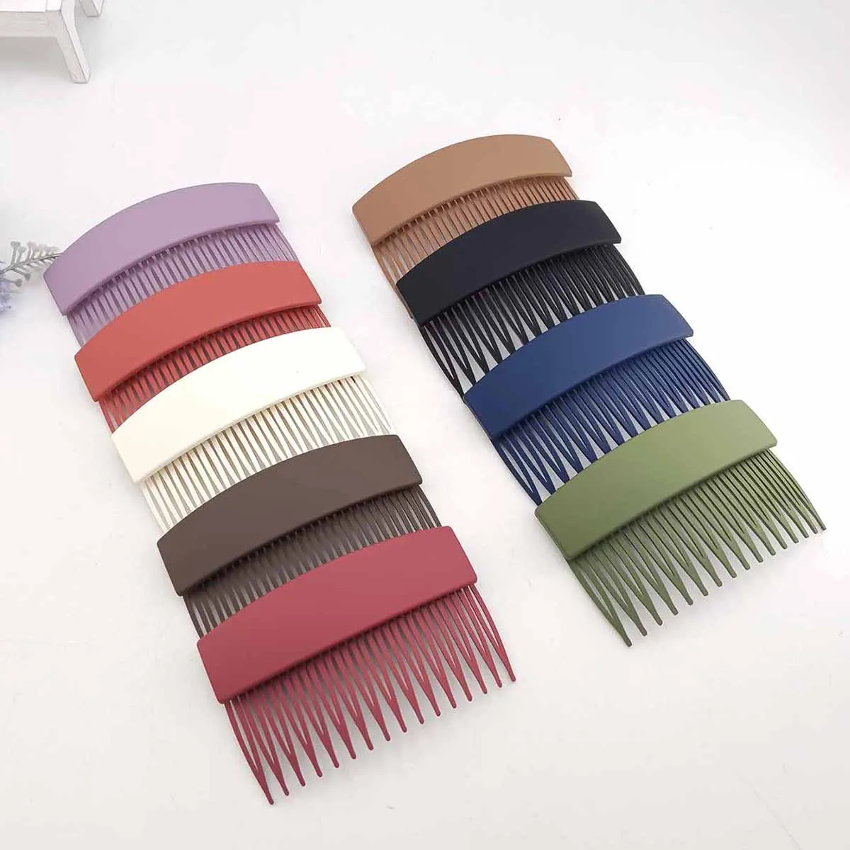 1/3/4/9 قطعة النساء واسعة الشعر مشط كبير بسيط دبوس الشعر الانفجارات ترتيب ثابت الشعر عقال عودة رئيس مشط إكسسوارات الشعر