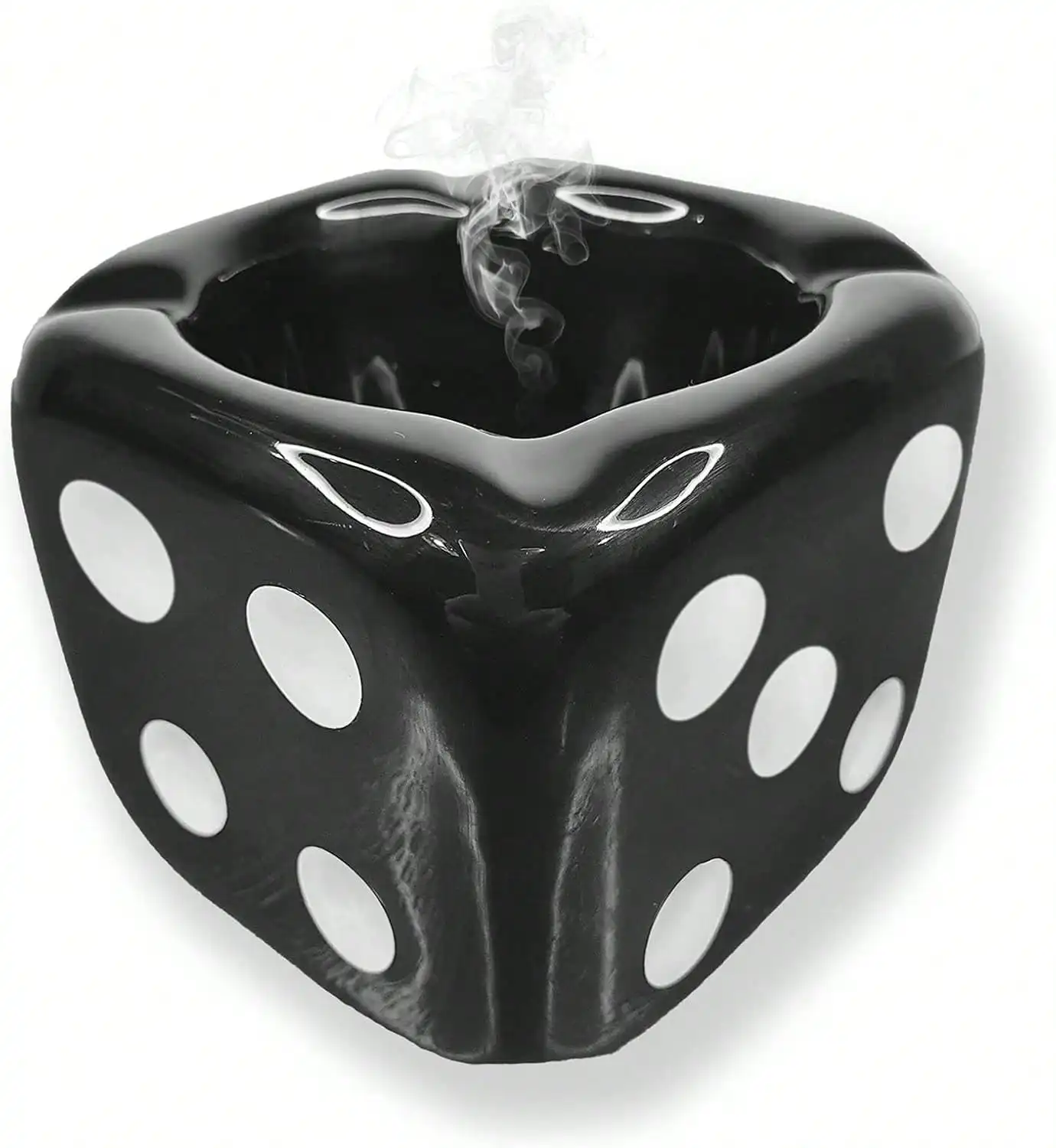 Ashtrays For Cigarettes Dice Ashtray - Premium Ceramic Cool Ashtrays Gifts For Smokers Home Ashtrays For Indoor Outdoor Patio Retro Desktop Decor Unique Decorative Fancy Cute Ashtray,Smoking,Smoking Accessories,House Essentials SH260616100081630282854