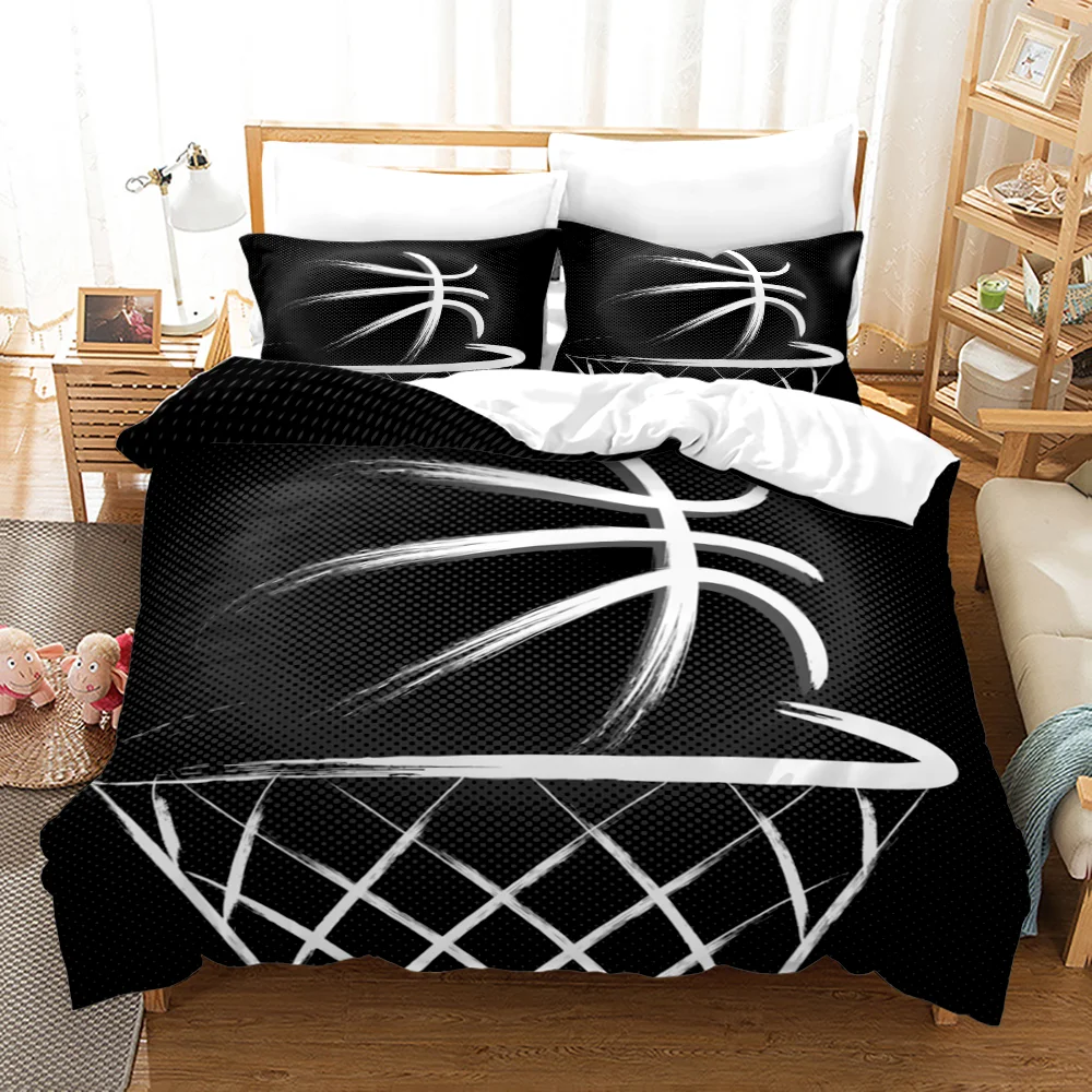 

basketball Bedding Set Single Twin Full Queen King Size sports Bed Set Aldult Kid Bedroom Duvetcover Sets 3D Print 011