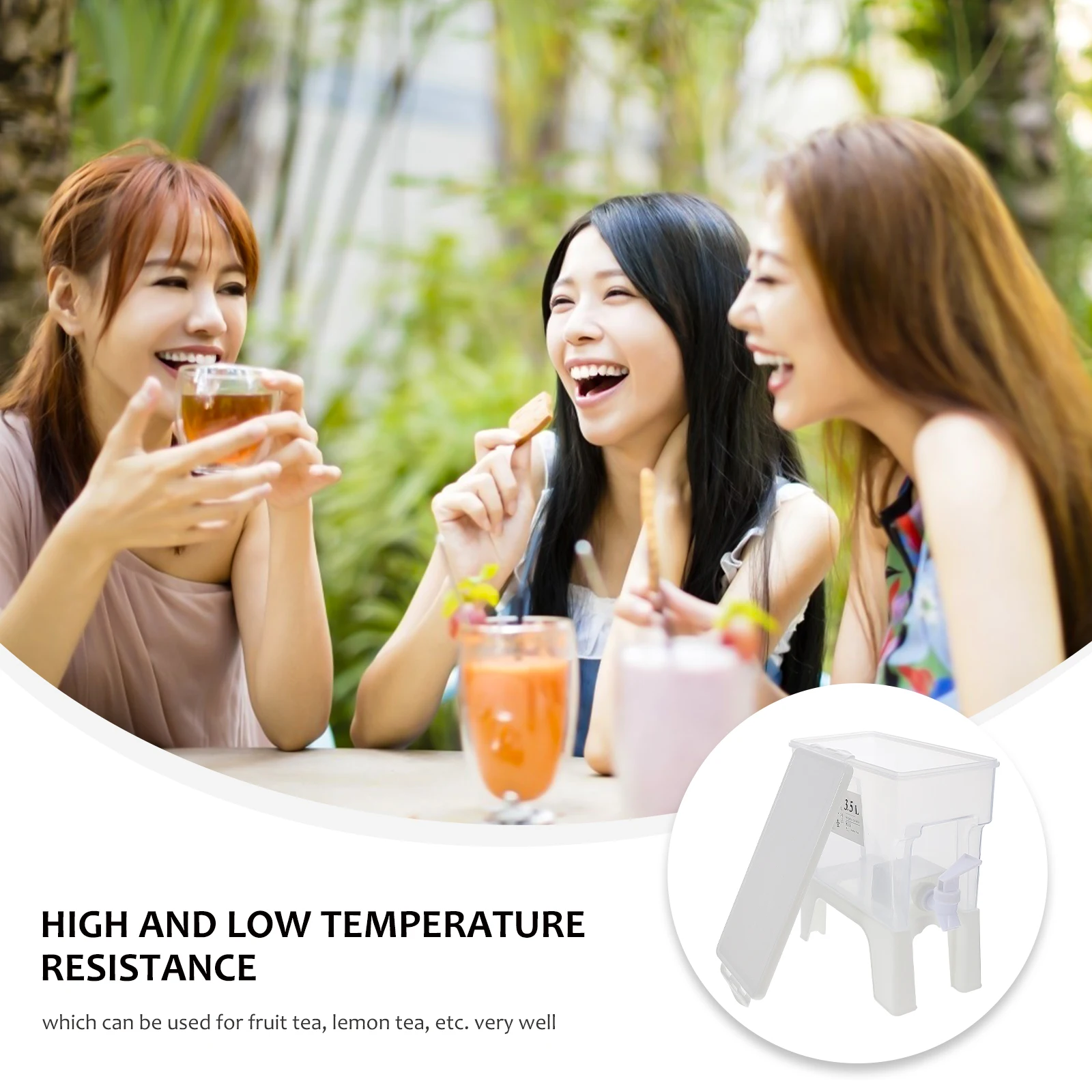 

1Pcs Large Capacity Refrigerator Water Jug Practical Kitchen Supply for Fruit Juice Tea Making Leakproof Faucet Easy Open Seal