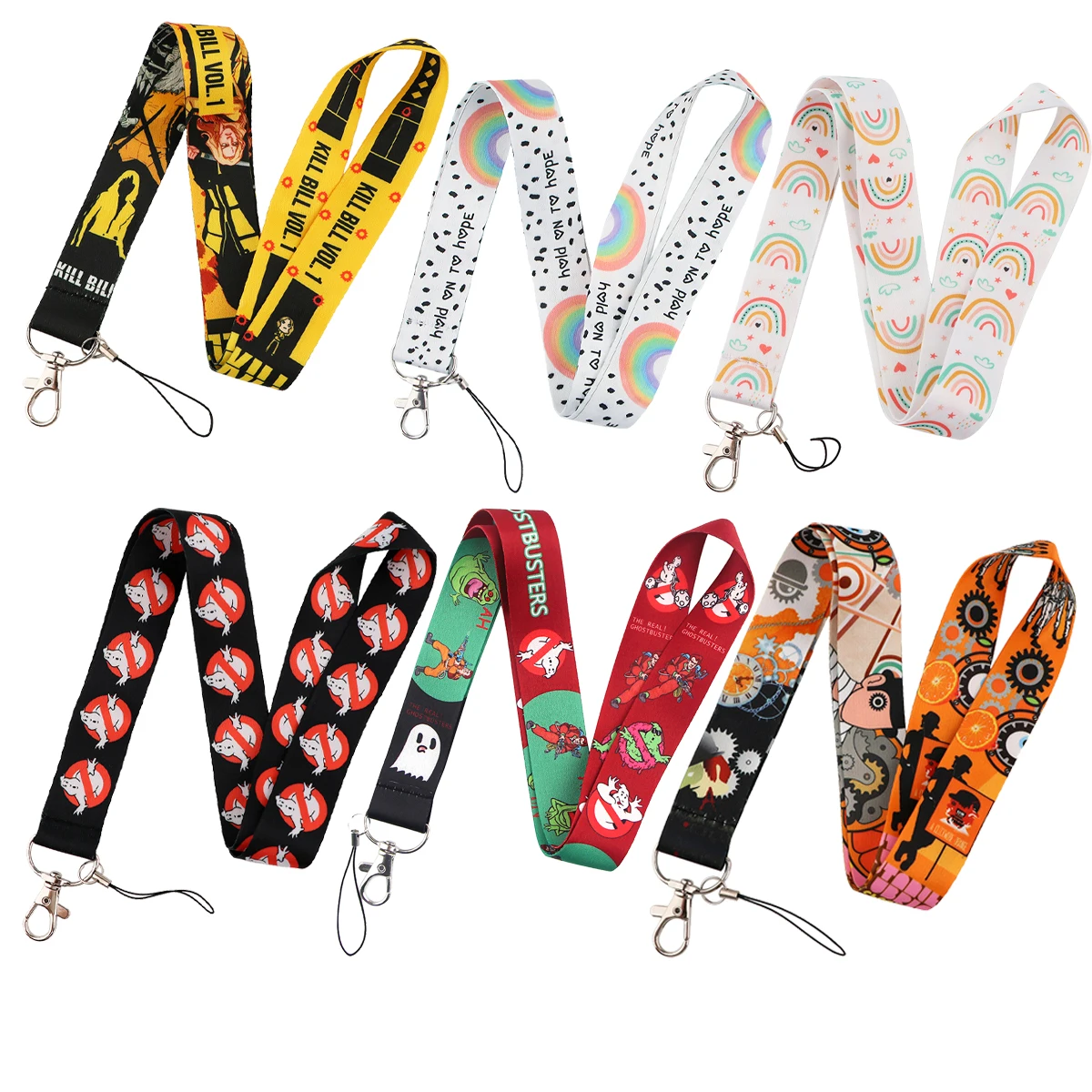 

10pcs/lot BH1392 Blinghero Cartoon Rainbow Frog Lanyard for Keys Phone Movie Neck Strap Lanyard for Camera ID Badge Cute Gifts