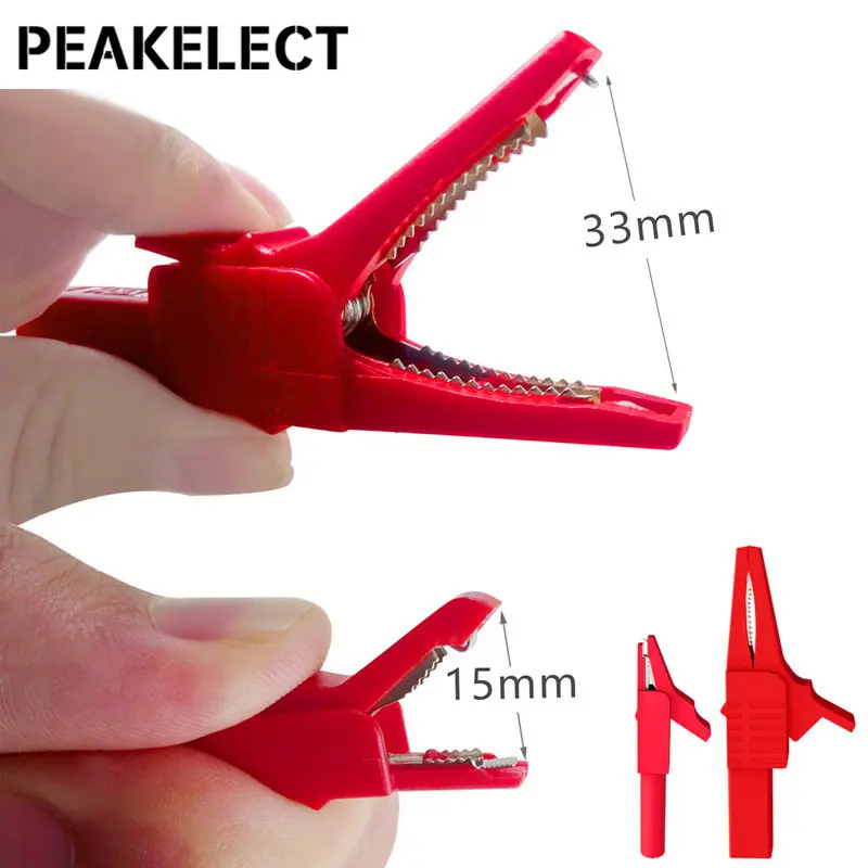 Peakelect P1947 46Pcs Multimeter Meetsnoeren Kit 4Mm Banaan Plug Met Draad Piercing Probes Punctie Naald Alligator Clip 1000V
