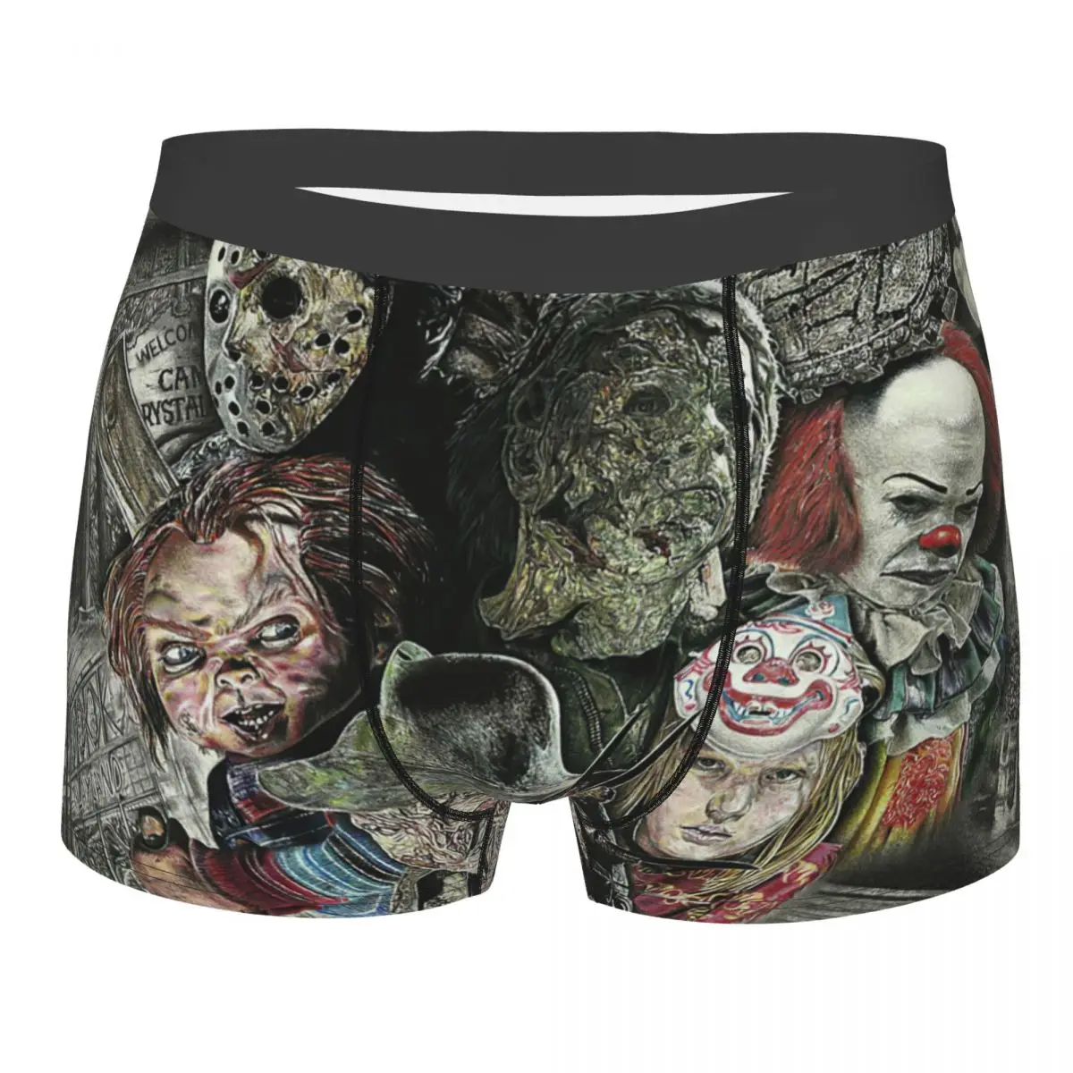 

Horror Movie Chucky Murderers Men's Boxer Briefs Shorts Men Underpants Cartoon Anime Funny Men's Panties Soft Underwear For Men