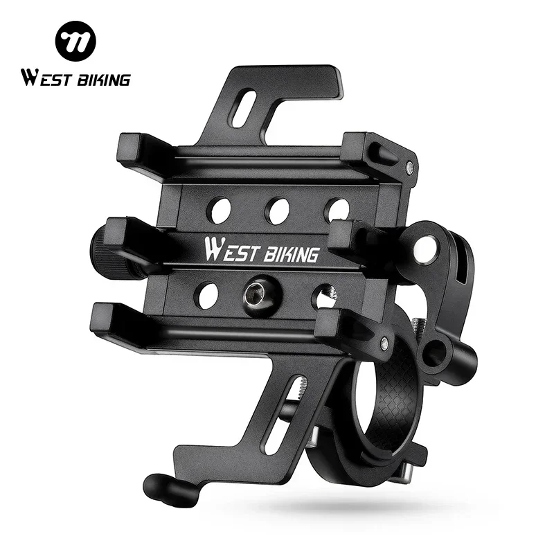 WEST BIKING Mobile Phone Support Holder Quick Release Bike Phone Mount With Additional Colorful Anti Slip Protection Strips Set