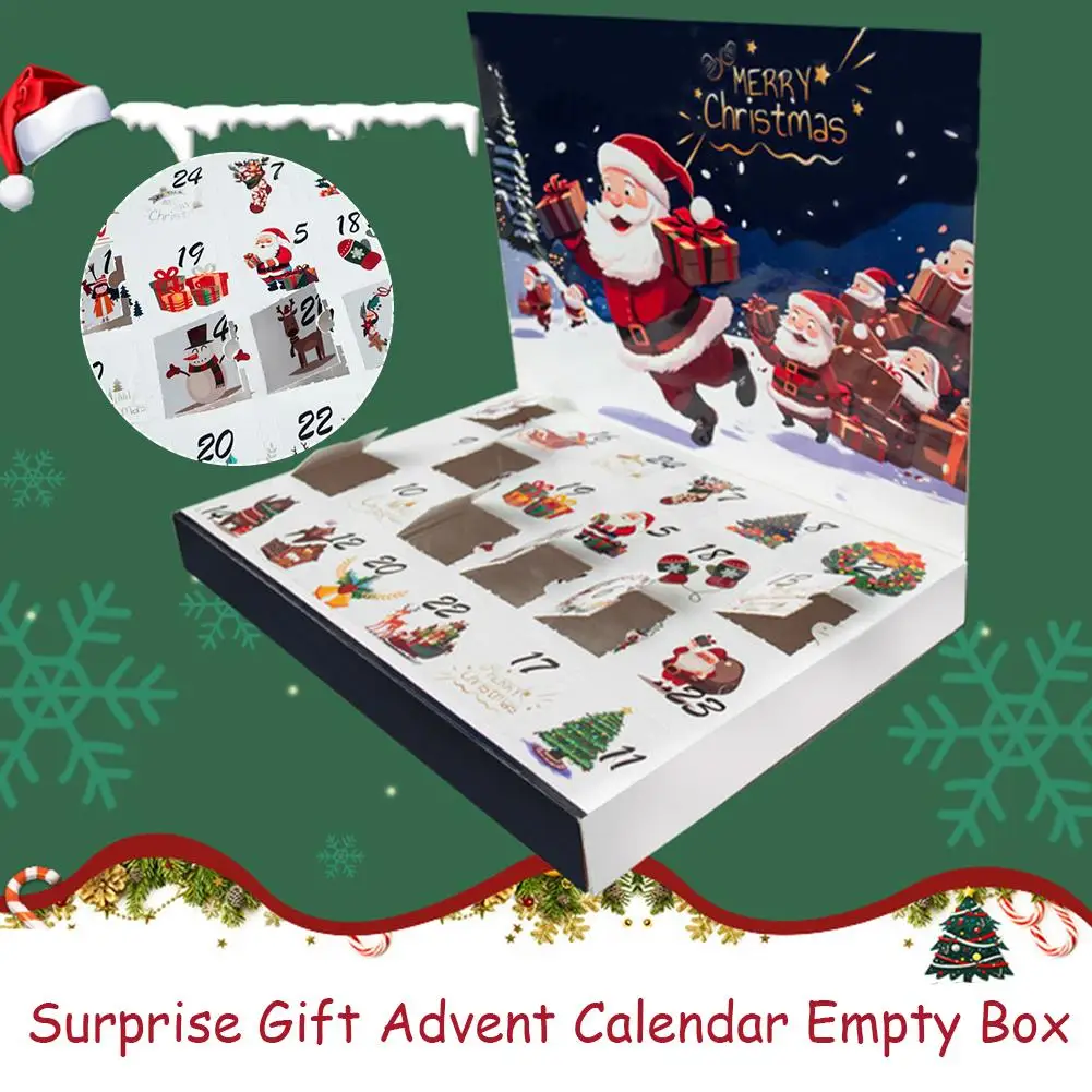 Advent Calendar Empty Boxes To Fill 24 Days Countdown Calendar Christmas Countdown Box Surprise Dropshipping Gift DIY Box L0L3