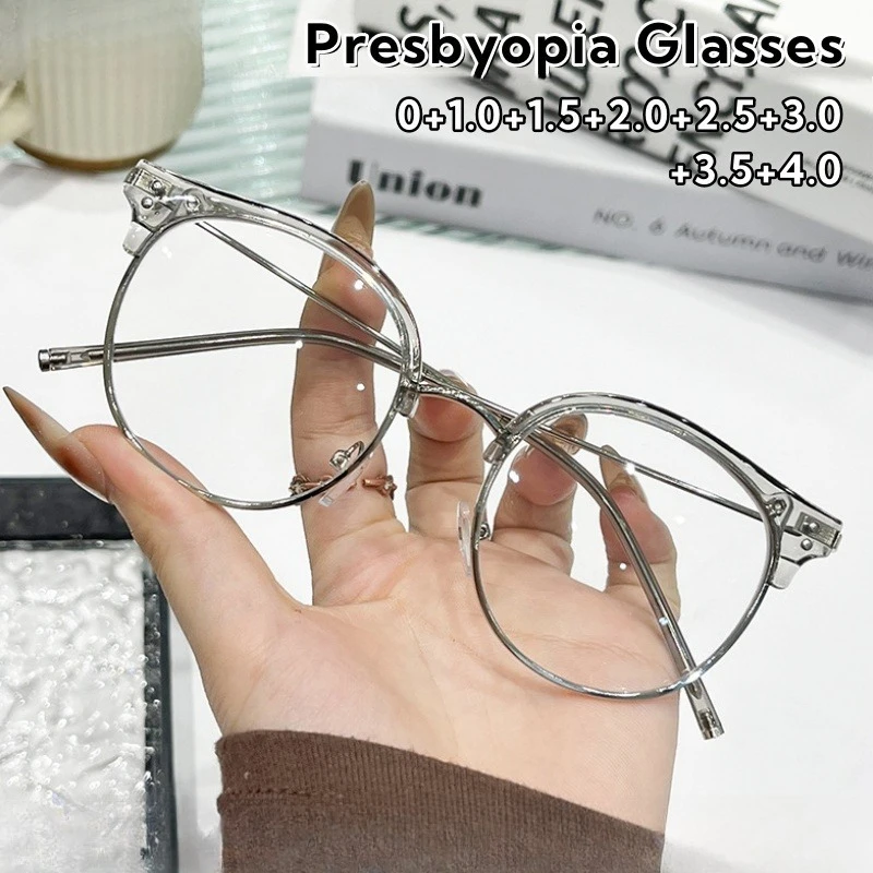 

Classic Retro Anti-blue Light Reading Glasses for Women and Men Fashion High Quality Luxury Design Presbyopia Eyewear 0 To +4.0