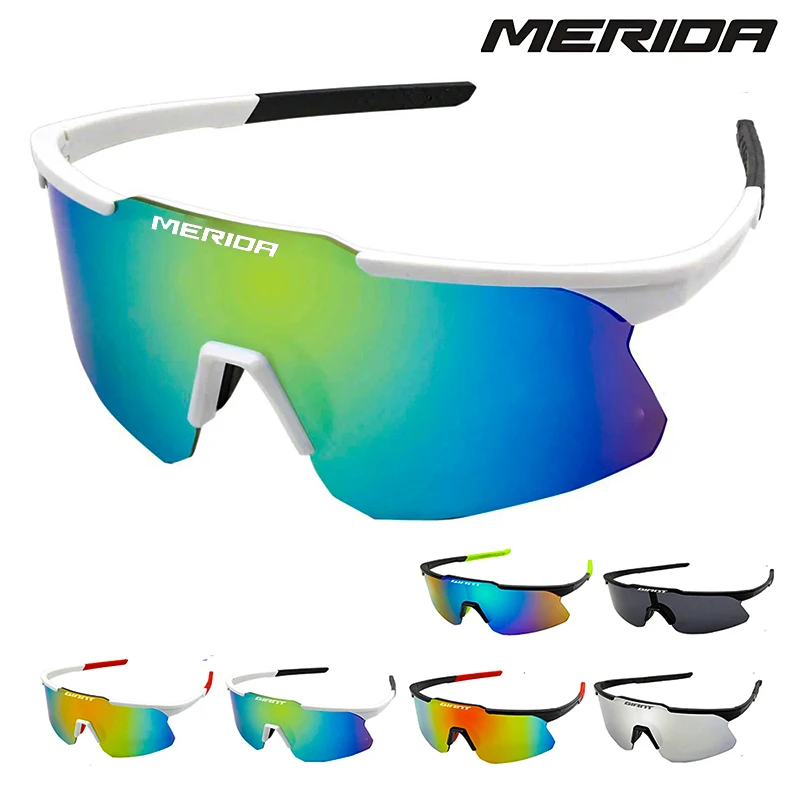 

Merida long-distance cycling sunglasses Women Men Sports Glasses UV400 Riding Eyewear Mountain Bike Road Bicycle Outdoor Lenses