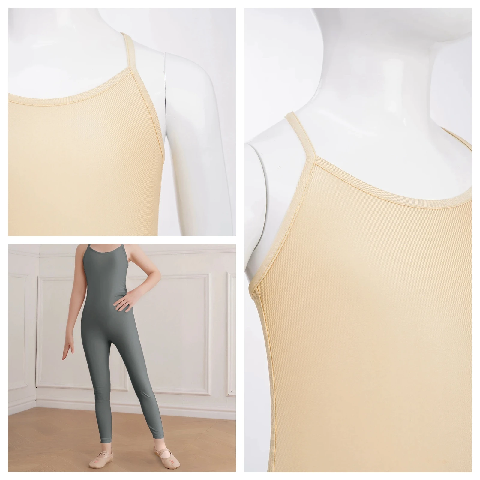 

Комбинезон для гимнастики для девочек, детский купальник без рукавов с перекрестной спиной, купальник для всего тела, тренировочный балетный комбинезон для йоги, детская танцевальная одежда для балерины