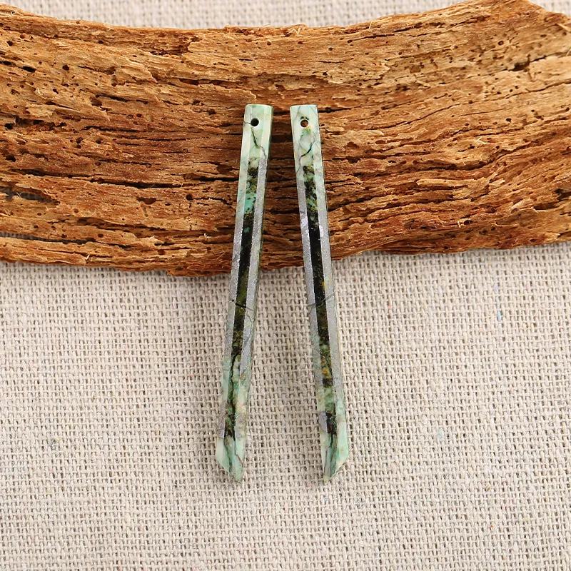 B&F African Turquoise   Earring Beads for Jewelry Making, Handmade Natural stones beads, Stones for jewelry Making Supplies