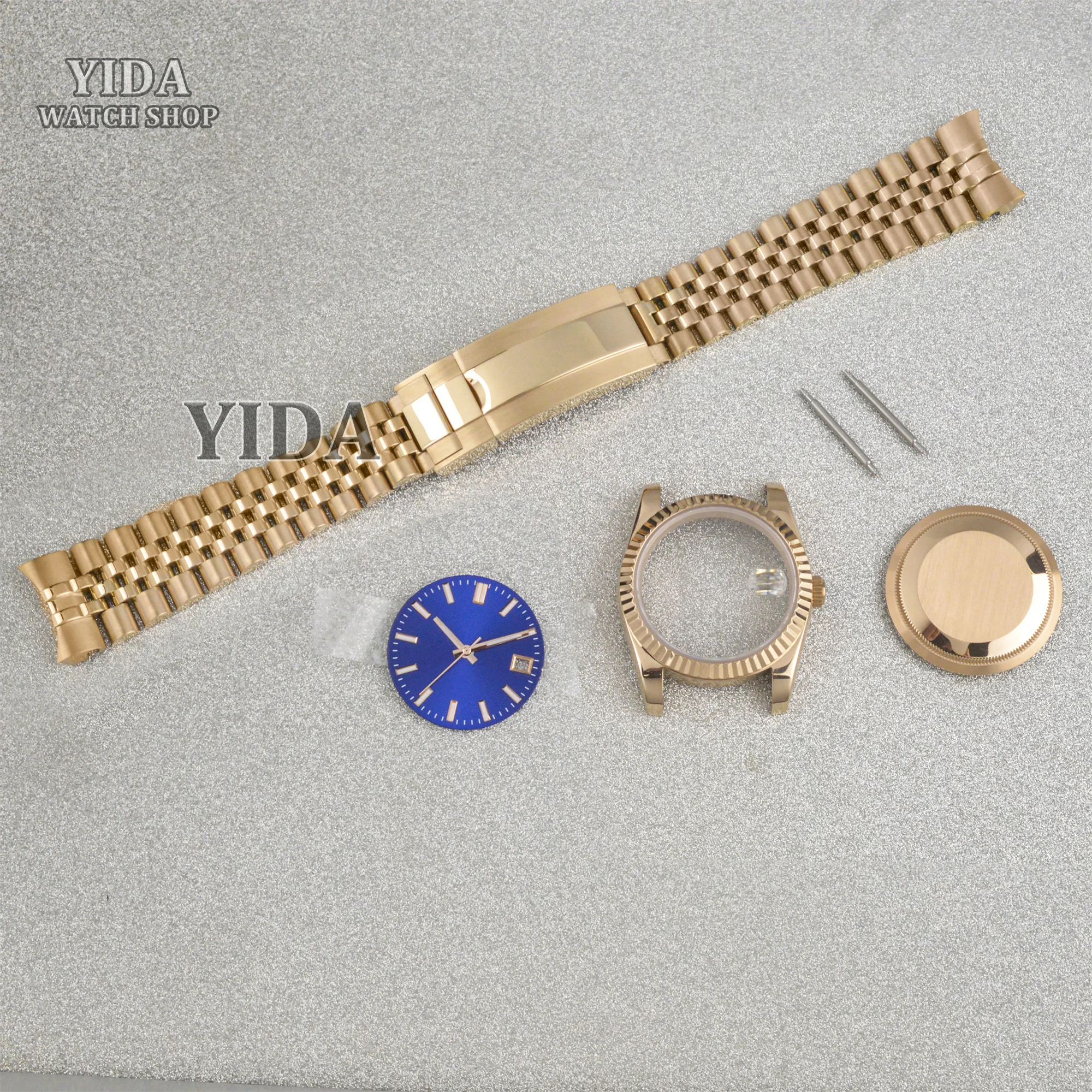 Высококачественный корпус часов Oyster Datejust с сапфировым стеклом, ремешок из нержавеющей стали, циферблат, стрелка для NH35 NhH36, автоматический механизм