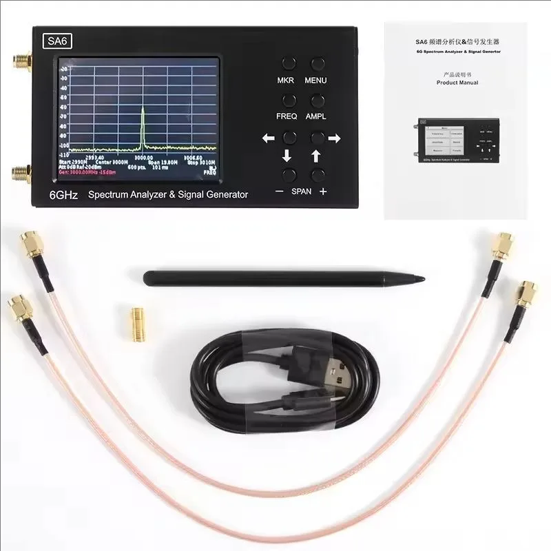 SA6 handheld spectrum analyzer Wi-Fi CDMA laboratory 35-6200Mhz wireless signal 6G tester