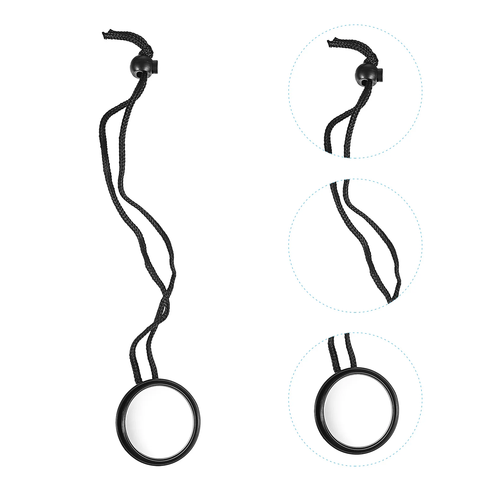 

1Pcs Diving Rearview Mirror Adjustable 360 Degree Portable Underwater Scuba Diving Safety Mirror with Lanyard Cord