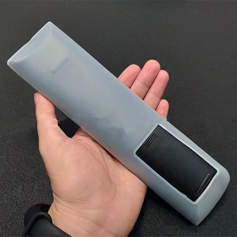 20x5x1.7cm Soft Silicone Remote Control Cover Case for TV Transparent Dustproof Remote Protective Sheath Sleeve Storage Bag