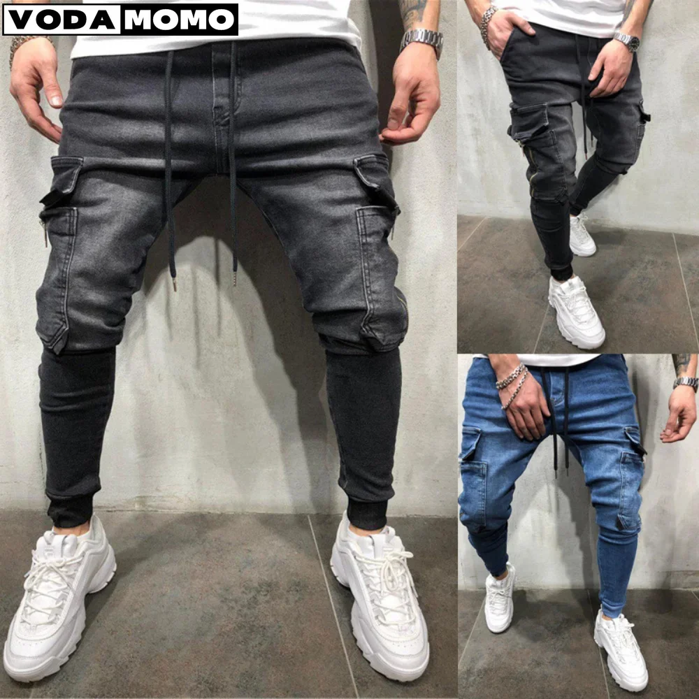 

Узкие джинсы, мужские спортивные штаны в стиле хип-хоп, джинсы-карго, мужские джинсы 2021, брюки, одежда, мужские брюки, спортивные штаны y2k