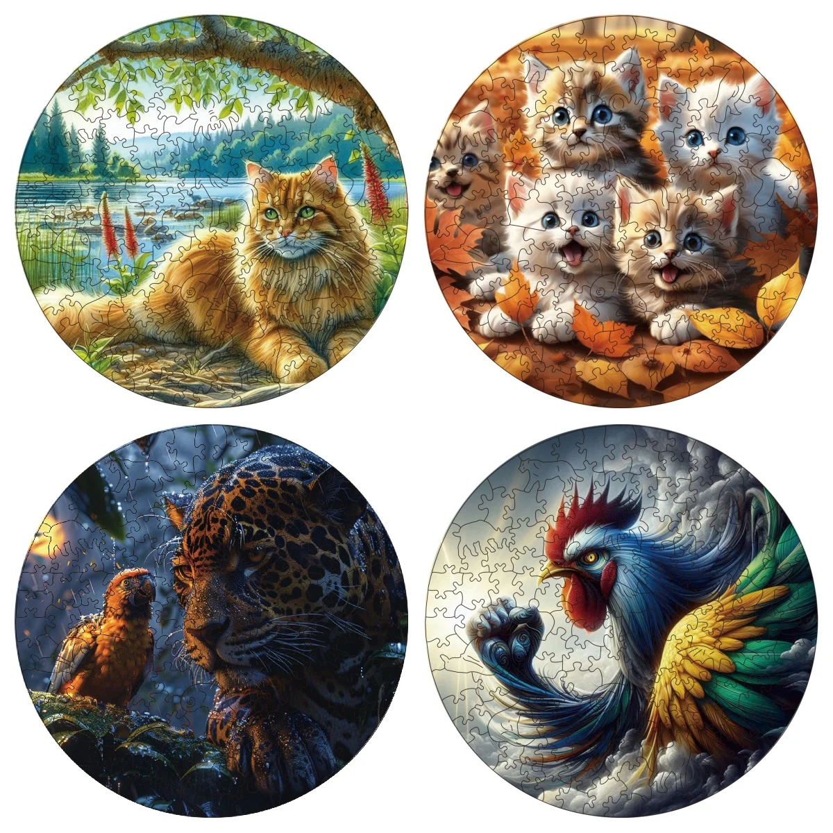 

leopard Puzzles Unique Shape High Quality Jigsaw Puzzle Wooden Puzzle Best Gift For Child