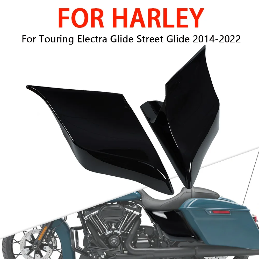 1 Pair Motorcycle Accessories Stretched Extended Side Cover Panel Fit For Harley Touring Road Glide Electra Glide 2014 - 2022