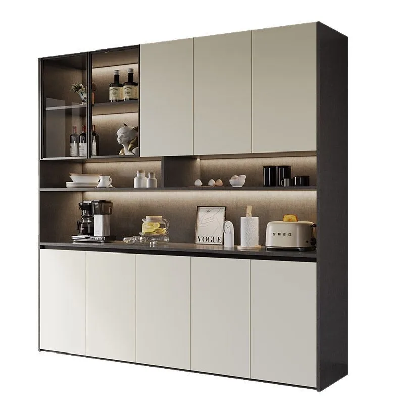 

Light luxury dining side cabinet integrated against the wall modern simple dining room storage tea kitchen living room