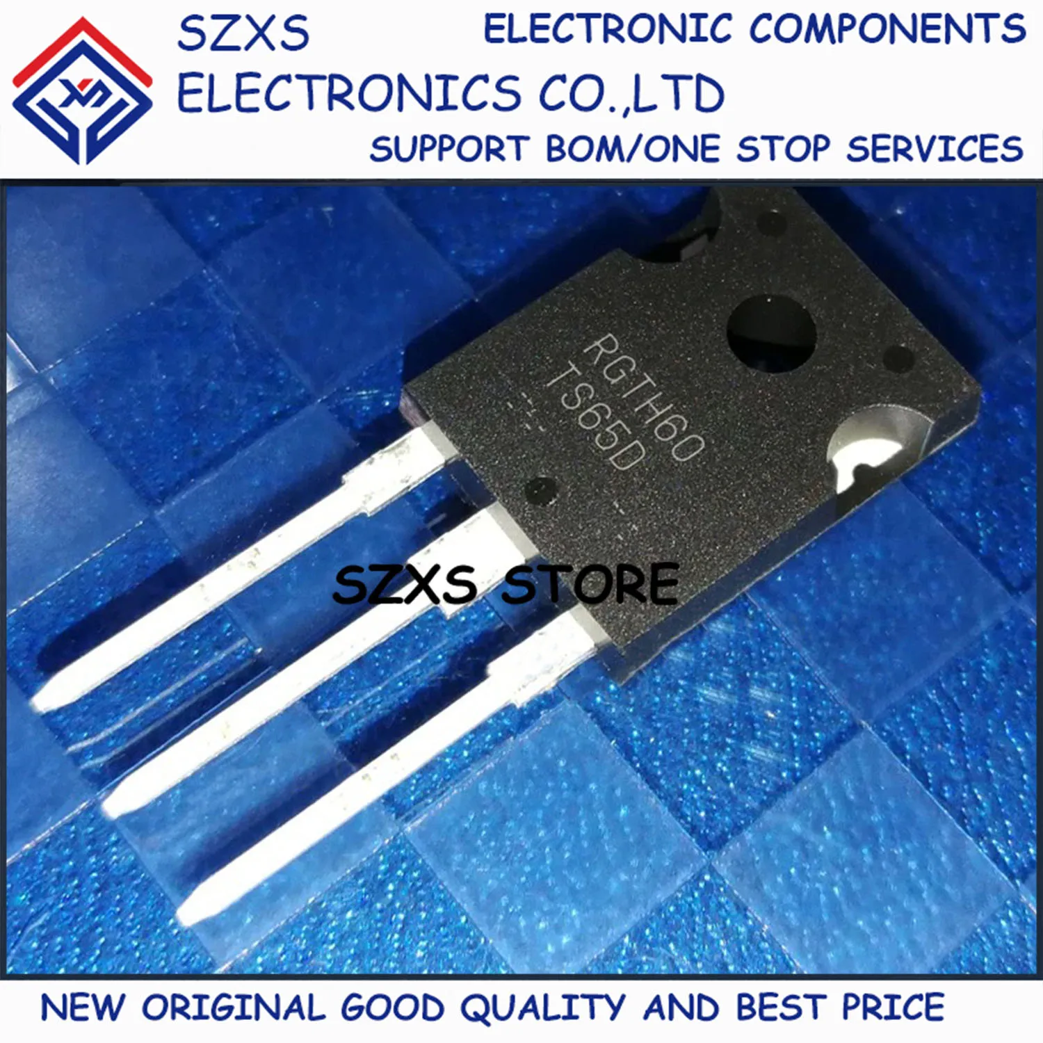 

New Original 5Pcs RGTH60TS65D TO-247 60A 650V Powerful IGBT Transistor In Stock Electronic Components Good Quality
