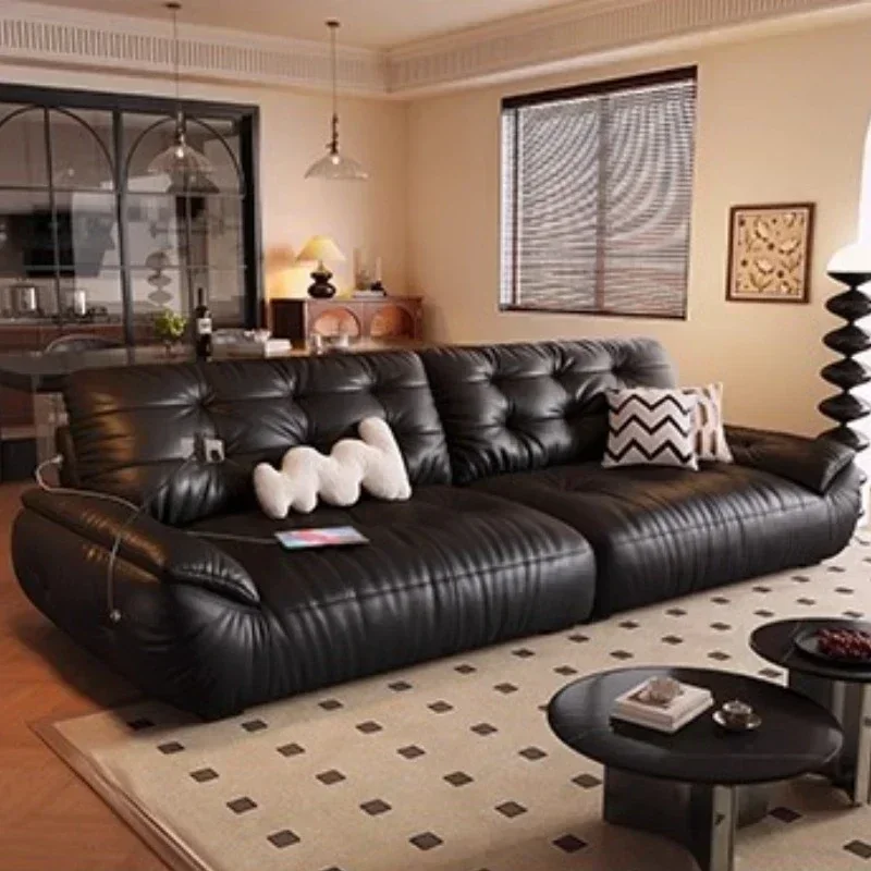 

Кожаный диван для гостиной, кресло, мебель для дома, диваны на 3, 2, 1 место, кресло для отдыха, современный роскошный диван Cloud