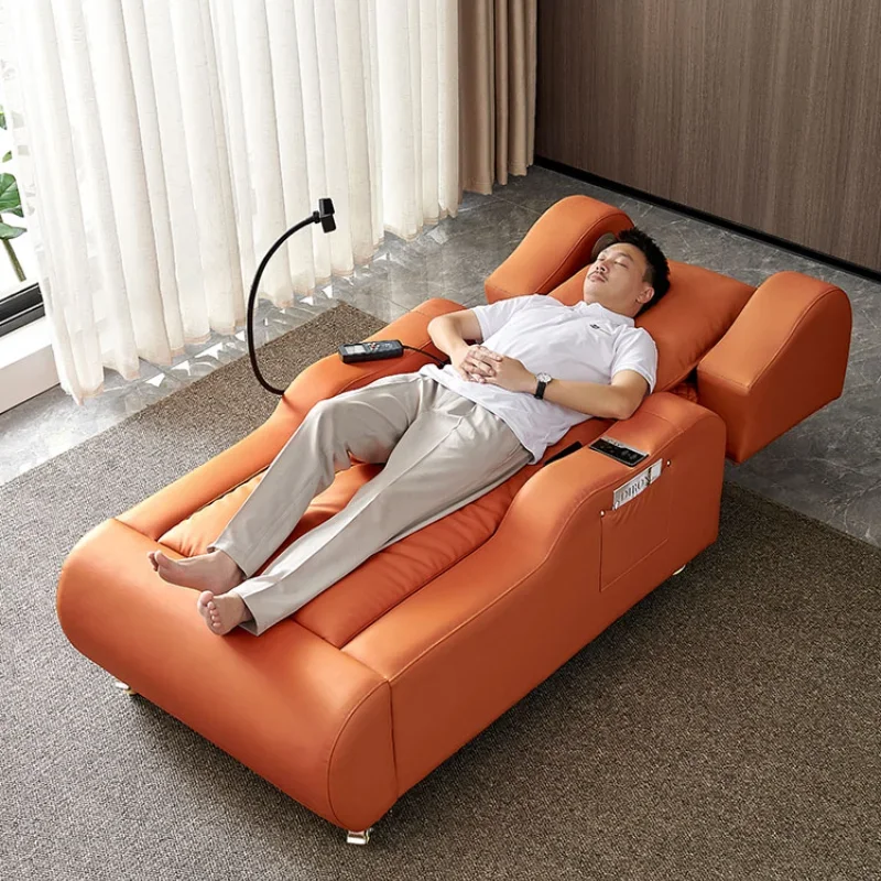 First-Class Single Electric Adjustment Massage Sofa Fabric Living Room Chaise Longue Office Lazy Bed Nap Chair Modular Set