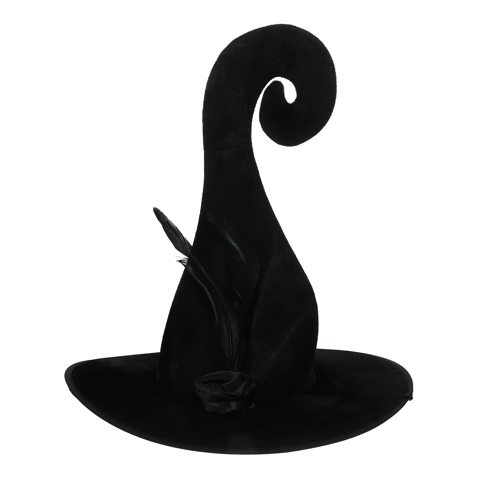 Halloween Costumes Angled Witch Hat Cloth Decoration Portable Adornment Black Cosplay Miss