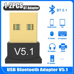 블루투스 호환 어댑터 핸즈프리 무선 송신기 수신기, 2.4GHz 블루투스 호환 5.1 수신기 DC5V 노트북 pc용 USB